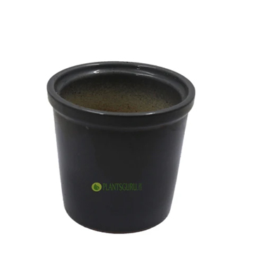 Ceramic Pot Round Grey