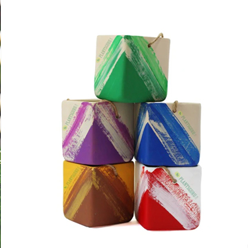 Clay Pot Mix - 4Inch Square Ceramic Pot