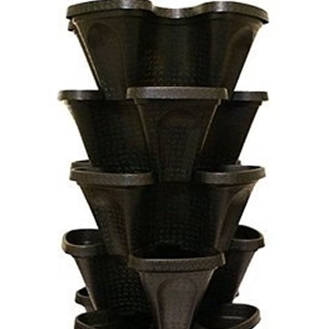 Tower Planter Black