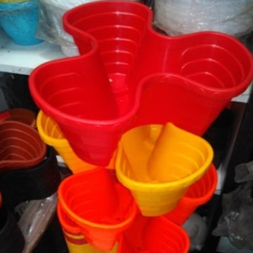 Tower Planter Orange-Yellow